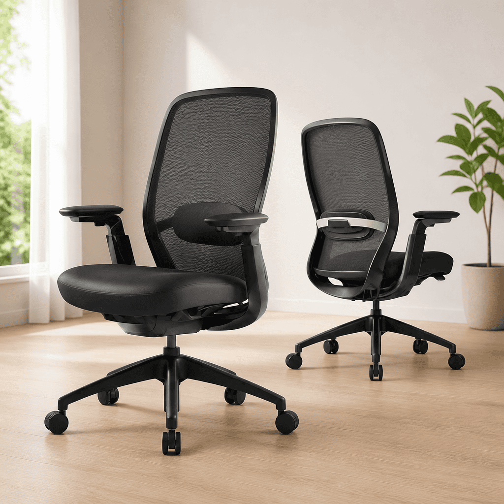 Best Office Chairs COLAMY Office Chair for Long Hours, Easy Wire-Control Desk Chair with Sliding Seat Depth & Thick Padded Lumbar Support, Heavy Duty 300 LBS High Back Mesh Computer Chair for Home Workstation,Black