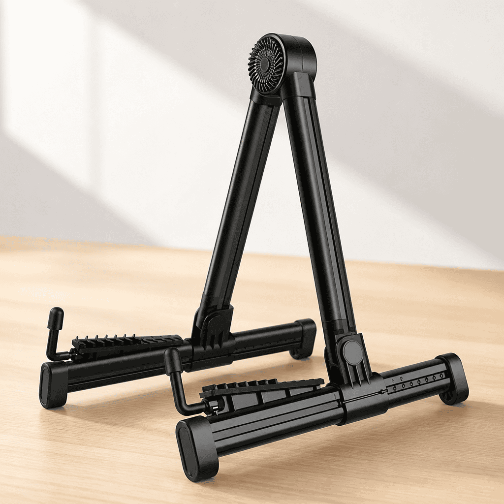 Best Guitar Stands Foldable Lightweight Guitar Stand - Portable, Compact & Adjustable for Acoustic & Electric Guitars - Non-Slip Base & Padded Arms - Perfect for Home Studios, Live Performances & Traveling Musicians